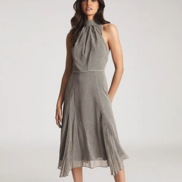 NWT REISS | High Neck Midi Dress - Picture 5 of 10